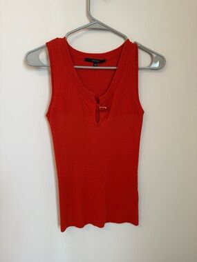 Gucci Knit Tank Top with Front Hardware